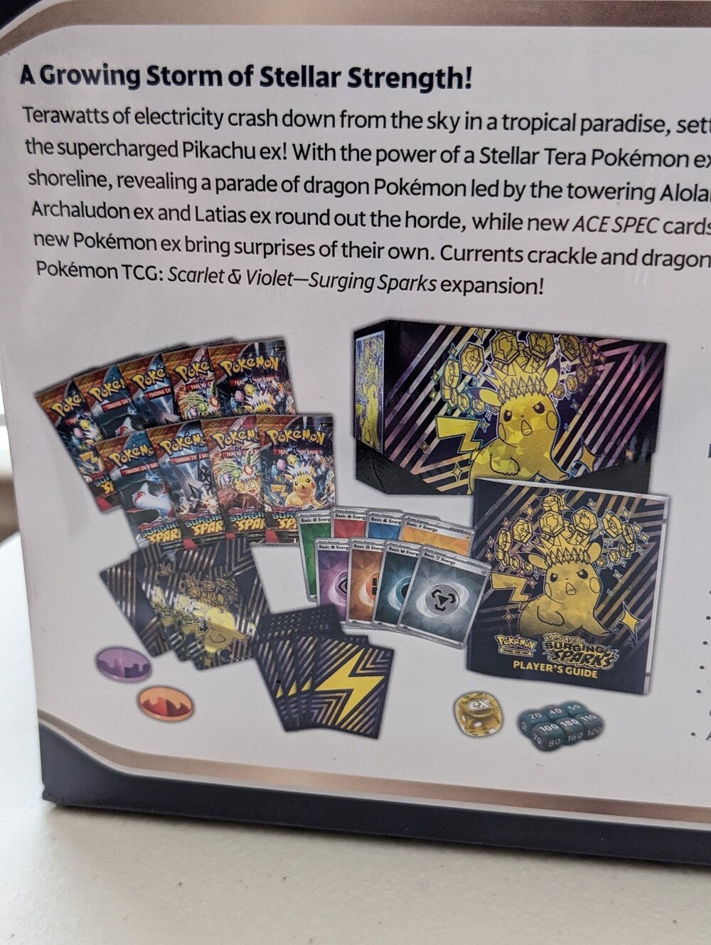 NEW ⚡ Surging Sparks ⚡ Elite Trainer Box ETB ⚡ Factory sealed ⚡ Pokemon Cards - Picture 8 of 10